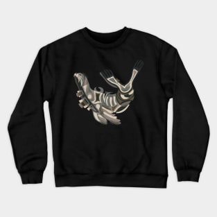 SWIMMING SEALION STYLIZED ART Crewneck Sweatshirt